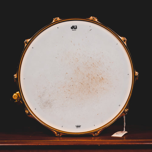 2007 DW Drums Edge Series 7”x14” Snare Drum, Brass/Maple - Used