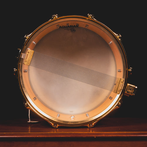 2007 DW Drums Edge Series 7”x14” Snare Drum, Brass/Maple - Used