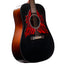 Iris Guitar Company D-WH Acoustic Guitar, Black Top w/ Double Pickguard