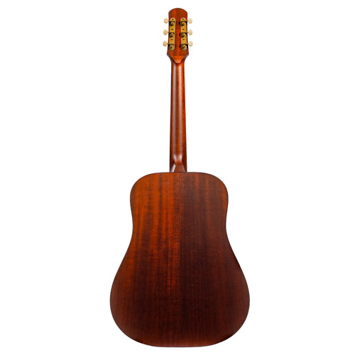 Iris Guitar Company D-WH Acoustic Guitar, Black Top w/ Double Pickguard