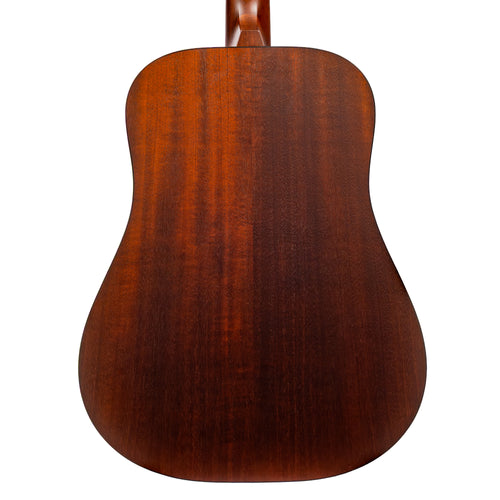 Iris Guitar Company D-WH Acoustic Guitar, Black Top w/ Double Pickguard