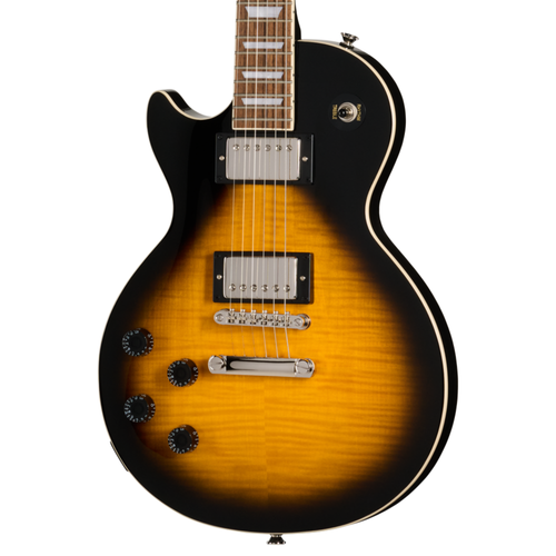 Epiphone Les Paul Tribute Plus Left-Handed Electric Guitar, Vintage Sunburst