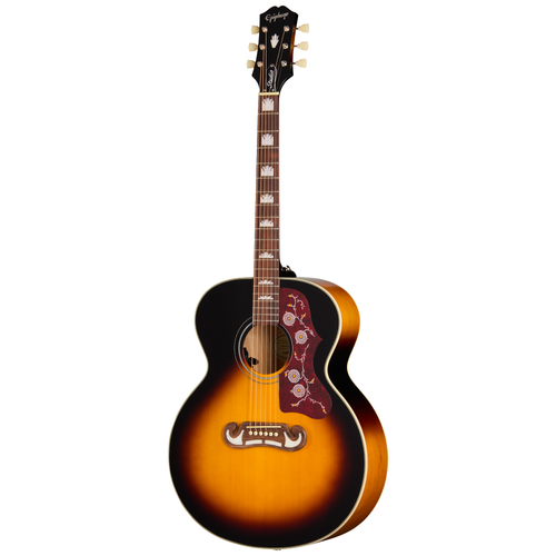 Epiphone J-200 Studio Acoustic-Electric Guitar, Vintage Sunburst