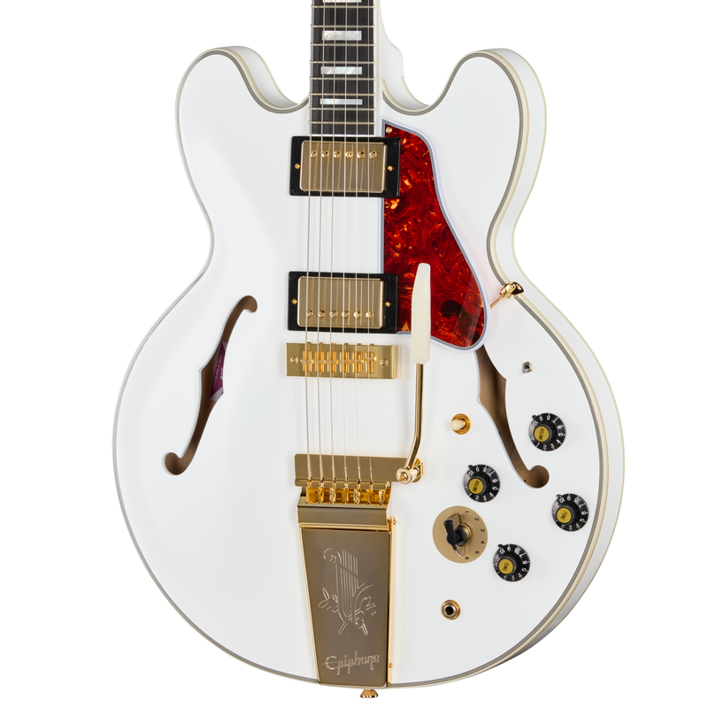 Epiphone Alex Lifeson 1976 ES-355 Electric Guitar, Alpine White