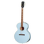 Epiphone J-180 LS Acoustic-Electric Guitar, Frost Blue w/Hard Case