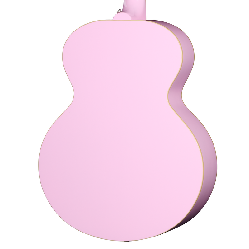 Epiphone J-180 LS Acoustic-Electric Guitar, Pink w/Hard Case