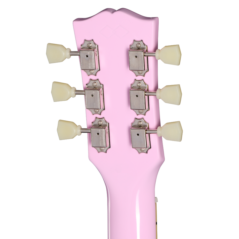 Epiphone J-180 LS Acoustic-Electric Guitar, Pink w/Hard Case