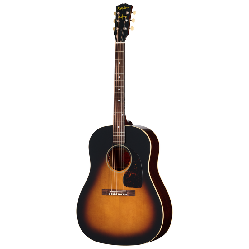 Epiphone 1942 Banner J-45 Reissue Acoustic-Electric Guitar, Vintage Sunburst