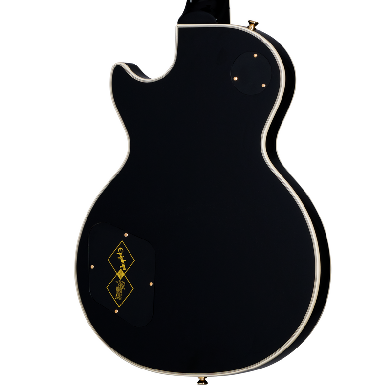 Epiphone Les Paul Custom Electric Guitar, Ebony, w/Hard Case