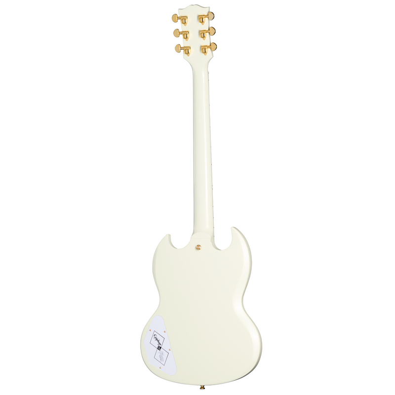 Epiphone '63 Les Paul SG Custom Electric Guitar w/Maestro Vibrola, Classic White