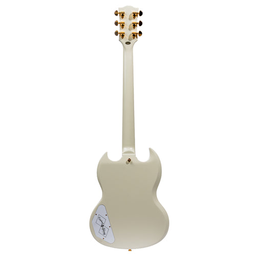 Epiphone '63 Les Paul SG Custom Electric Guitar w/Maestro Vibrola, Classic White