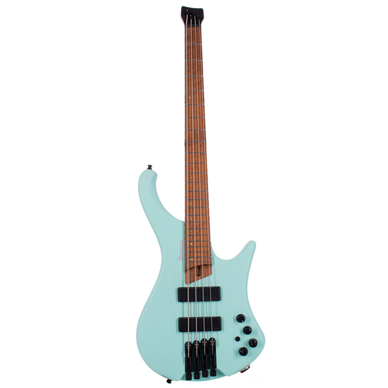 Ibanez EHB Ergonomic Headless 4 String Bass Guitar With Bag, Sea Foam Green Matte