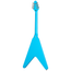 Epiphone Flying V '70s Electric Guitar, Maui Blue