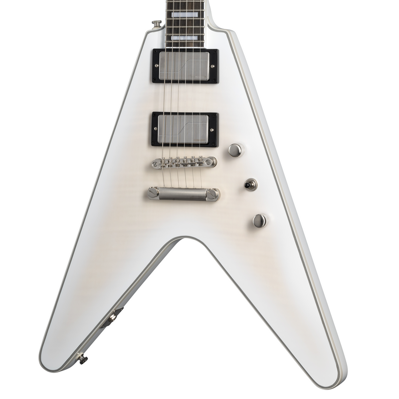 Epiphone Flying V Prophecy Electric Guitar, Aged White Tiger w/ Premium Gig Bag