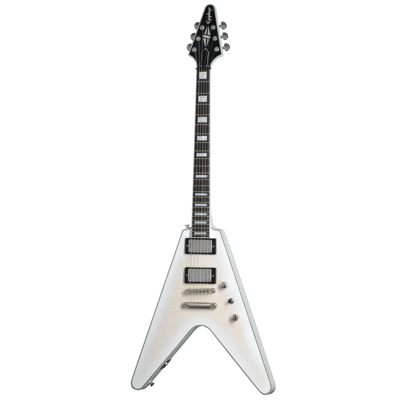 Epiphone Flying V Prophecy Electric Guitar, Aged White Tiger w/ Premium Gig Bag