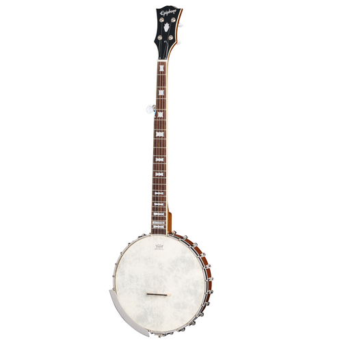 Epiphone Mastertone Bowtie Open Back Banjo w/Premium Gigbag, Natural