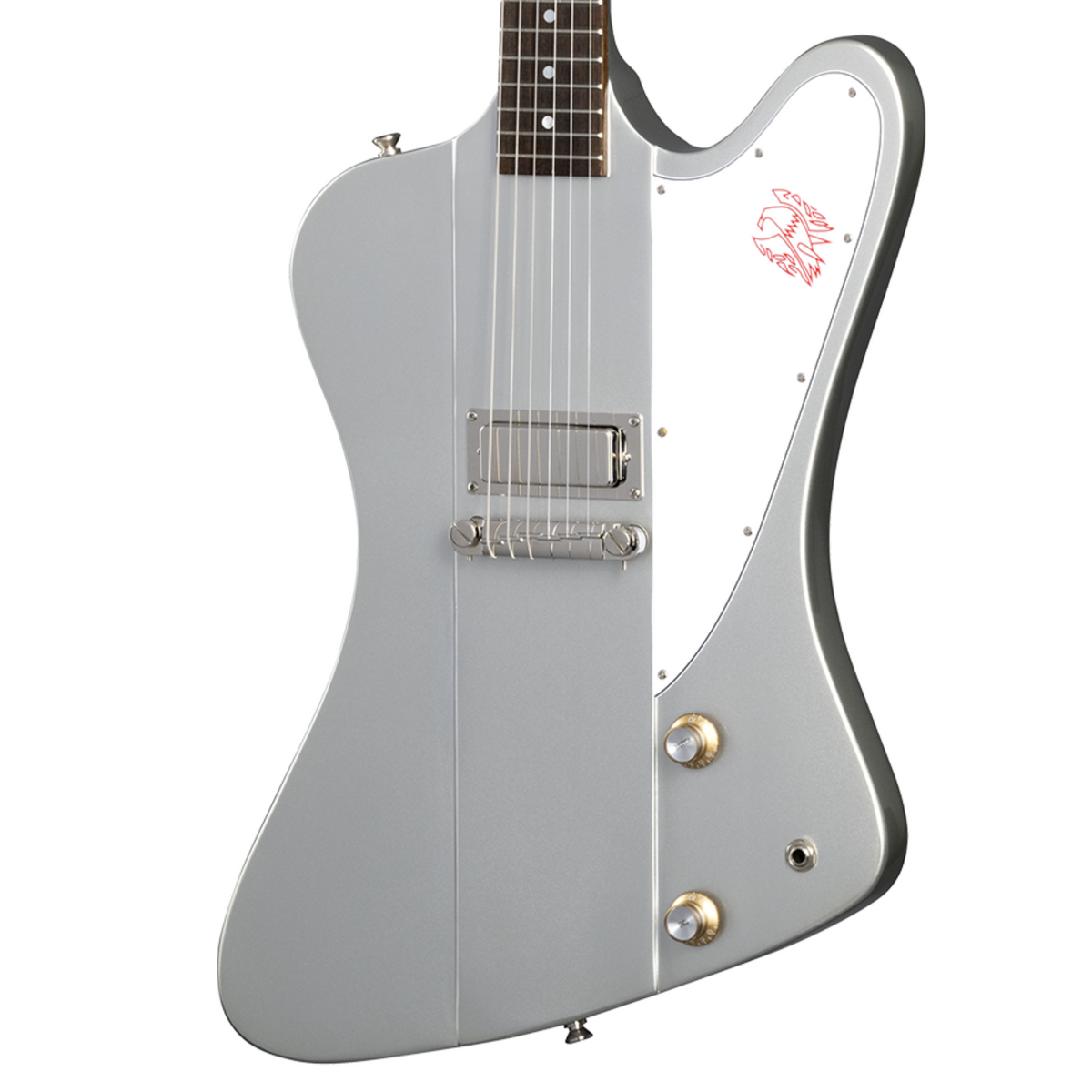 Epiphone '63 Firebird I Electric Guitar, Silver Mist w/Hard Case