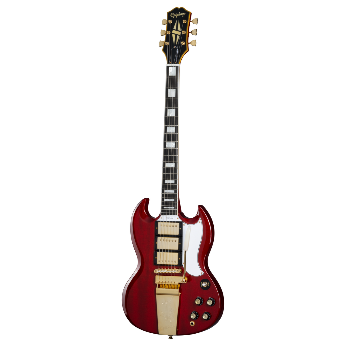 Epiphone Joe Bonamassa '63 SG Custom Electric Guitar, Dark Wine Red with Case