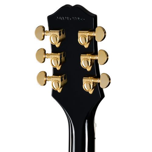 Epiphone Les Paul Custom Electric Guitar, Ebony w/Premium Gig Bag