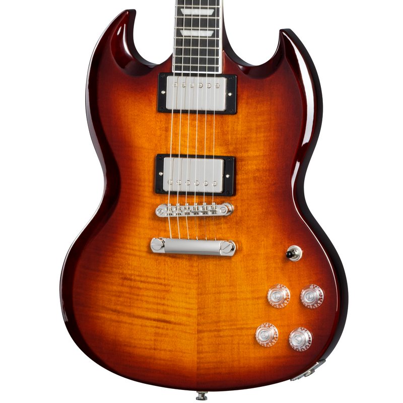 Epiphone SG Modern Figured Electric Guitar, Mojave Burst w/Premium Gig Bag
