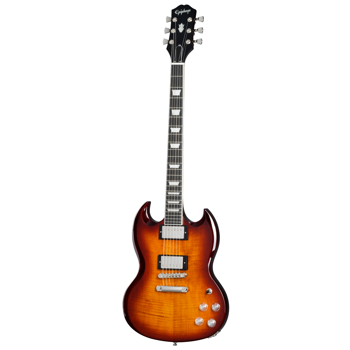 2024 Epiphone SG Modern Figured Electric Guitar, Mojave Burst w/Premium Gig Bag
