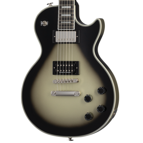 Epiphone Adam Jones Les Paul Custom Julie Heffernan’s “Self Portrait as Not Dead Yet” w/ Protector Case, Antique Silverburst