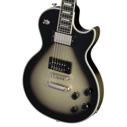 Epiphone Adam Jones Les Paul Custom Julie Heffernan’s “Self Portrait as Not Dead Yet” w/ Protector Case, Antique Silverburst