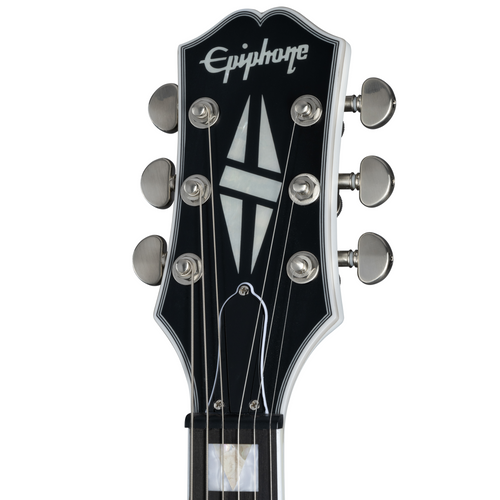 Epiphone Les Paul Prophecy Electric Guitar, Aged White Tiger w/ Premium Gig Bag