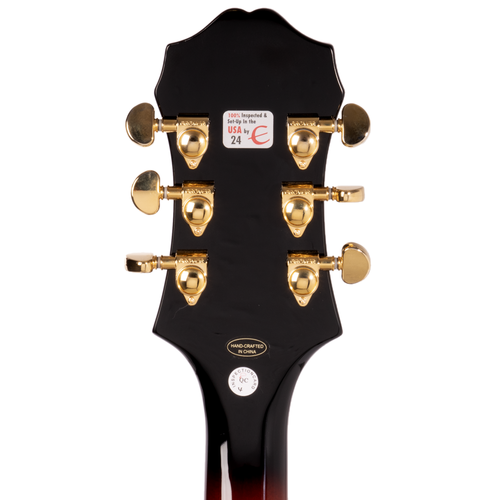 Epiphone Broadway Electric Guitar, Vintage Sunburst w/ Premium Gig Bag