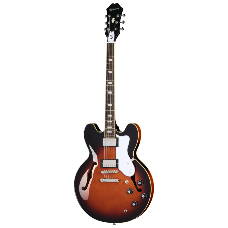 Epiphone Bonehead Riviera Electric Guitar, Dark Tobacco Burst