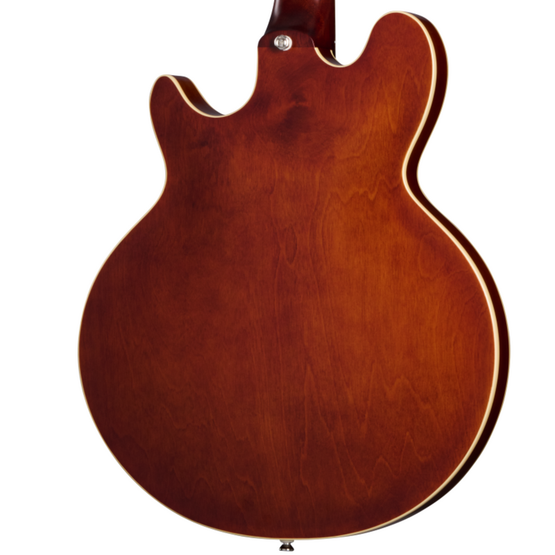 Epiphone Jack Casady Fretless Bass Guitar w/Premium Gigbag, Aged Royal Tan