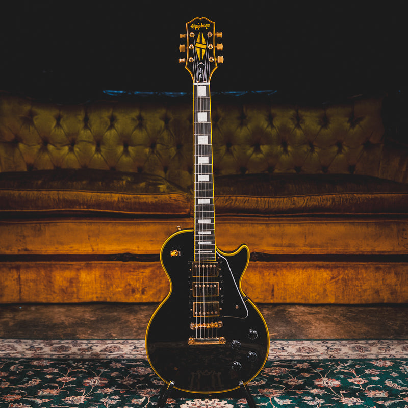 2021 Epiphone Joe Bonamassa "Black Beauty" Les Paul Custom Electric Guitar w/ OHSC - Used
