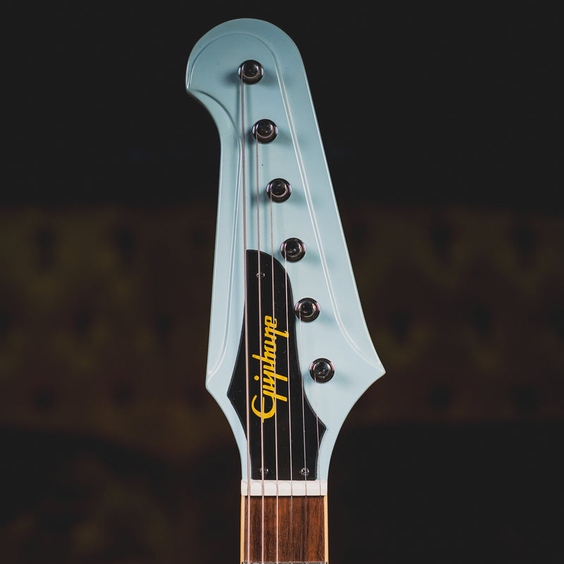 2023 Epiphone '63 Firebird V Reissue Electric Guitar, Frost Blue w/ OHSC - Used