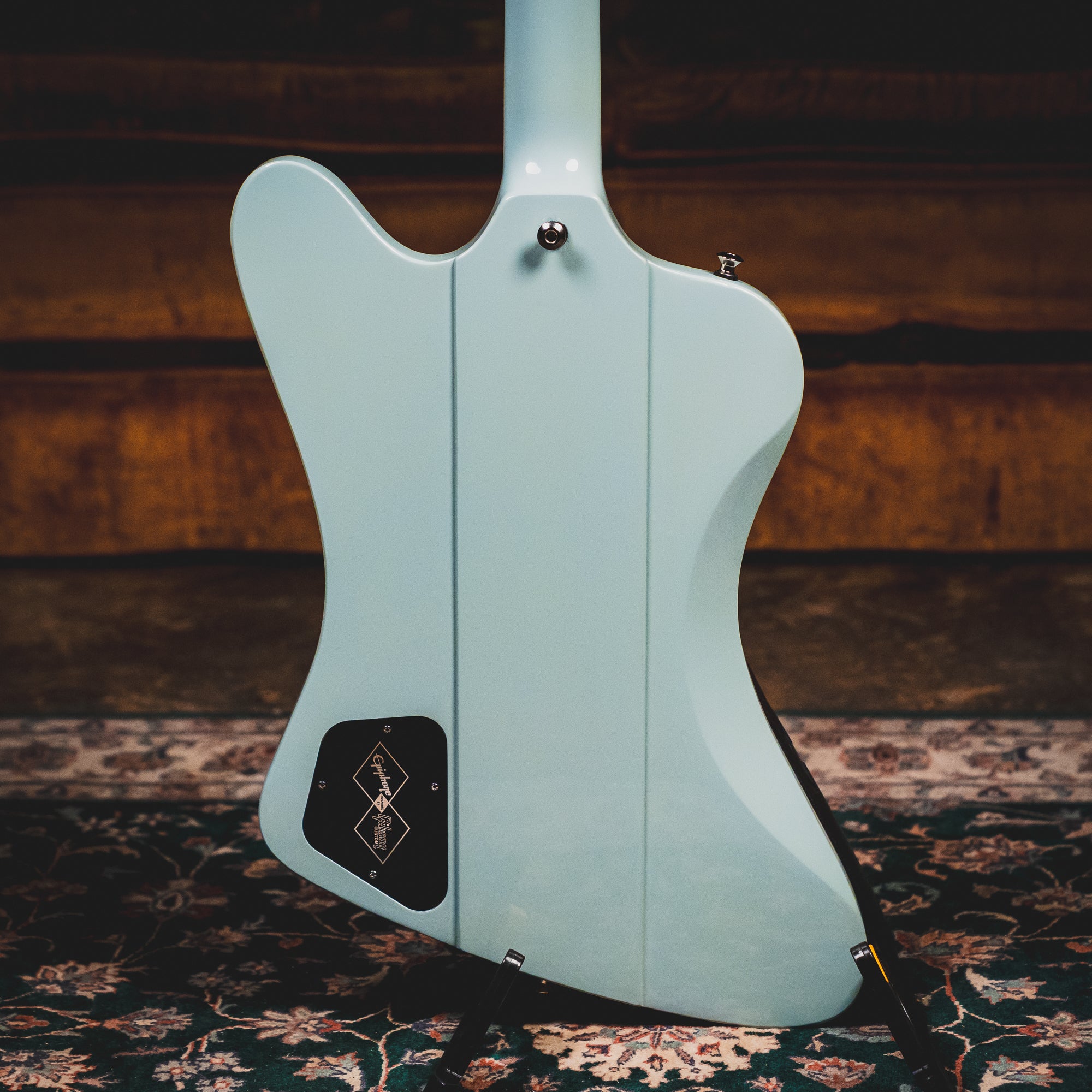 2023 Epiphone '63 Firebird V Reissue Electric Guitar, Frost Blue w