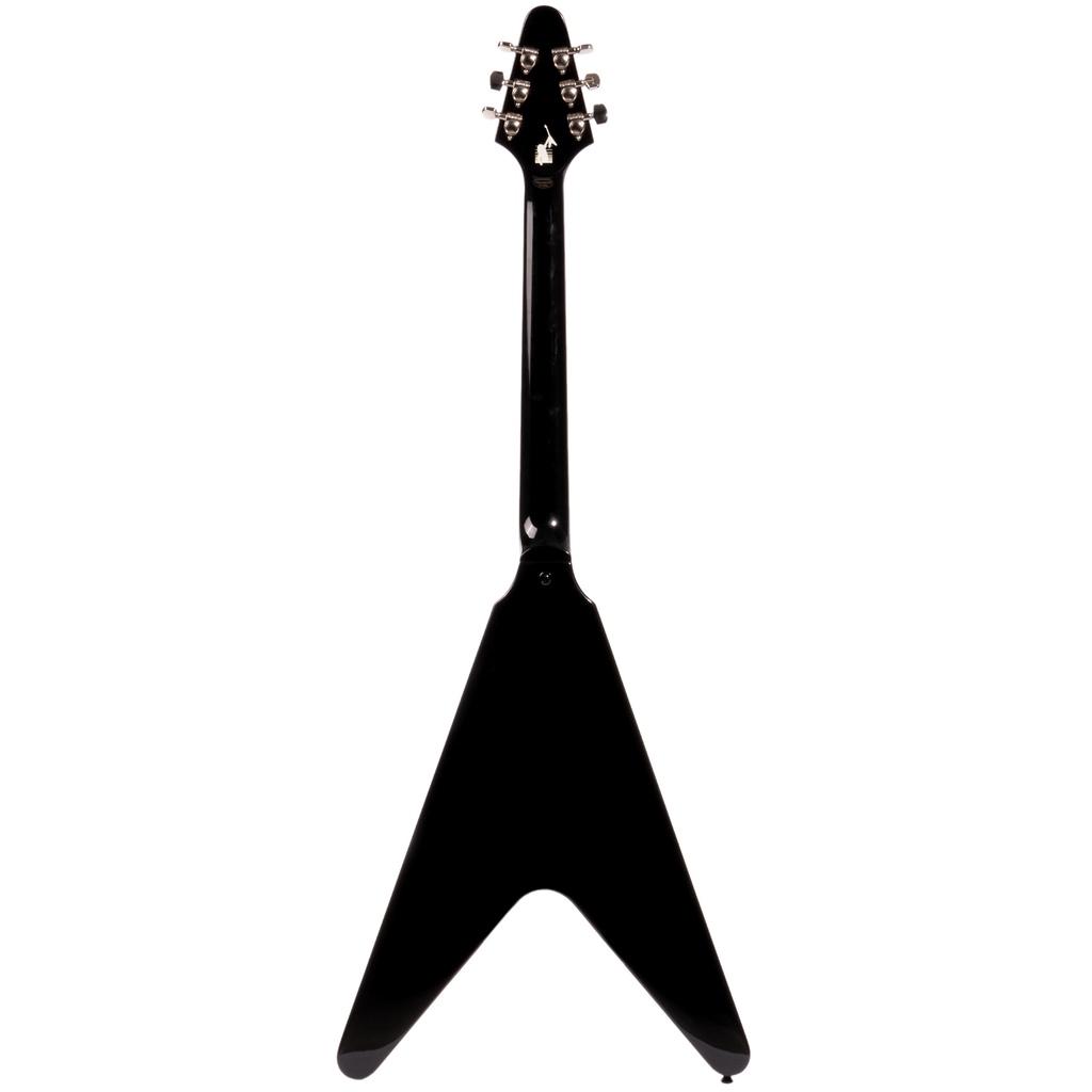 Epiphone Kirk Hammett '79 Flying V Electric Guitar, Ebony, w/ Hard Cas