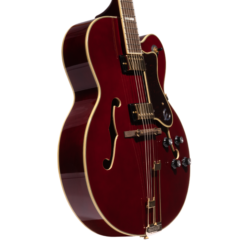 Epiphone Broadway Electric Guitar, Wine Red w/ Premium Gig Bag