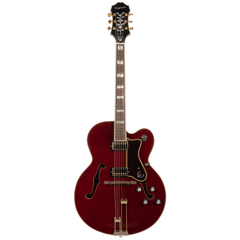 Epiphone Broadway Electric Guitar, Wine Red w/ Premium Gig Bag