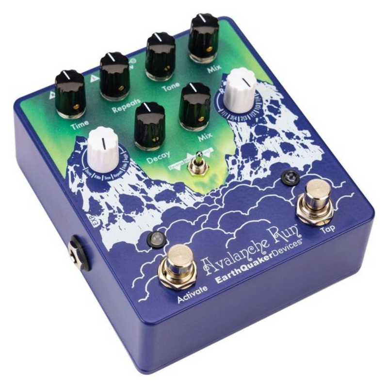 EarthQuaker Devices Limited Edition Aurora Borealis Avalanche Run V2, Stereo Delay/Reverb Effect Pedal w/Tap Tempo