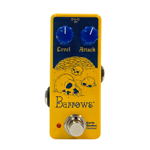 EarthQuaker Devices Barrows Fuzz Attacker Pedal, Exclusive Yellow/Blue