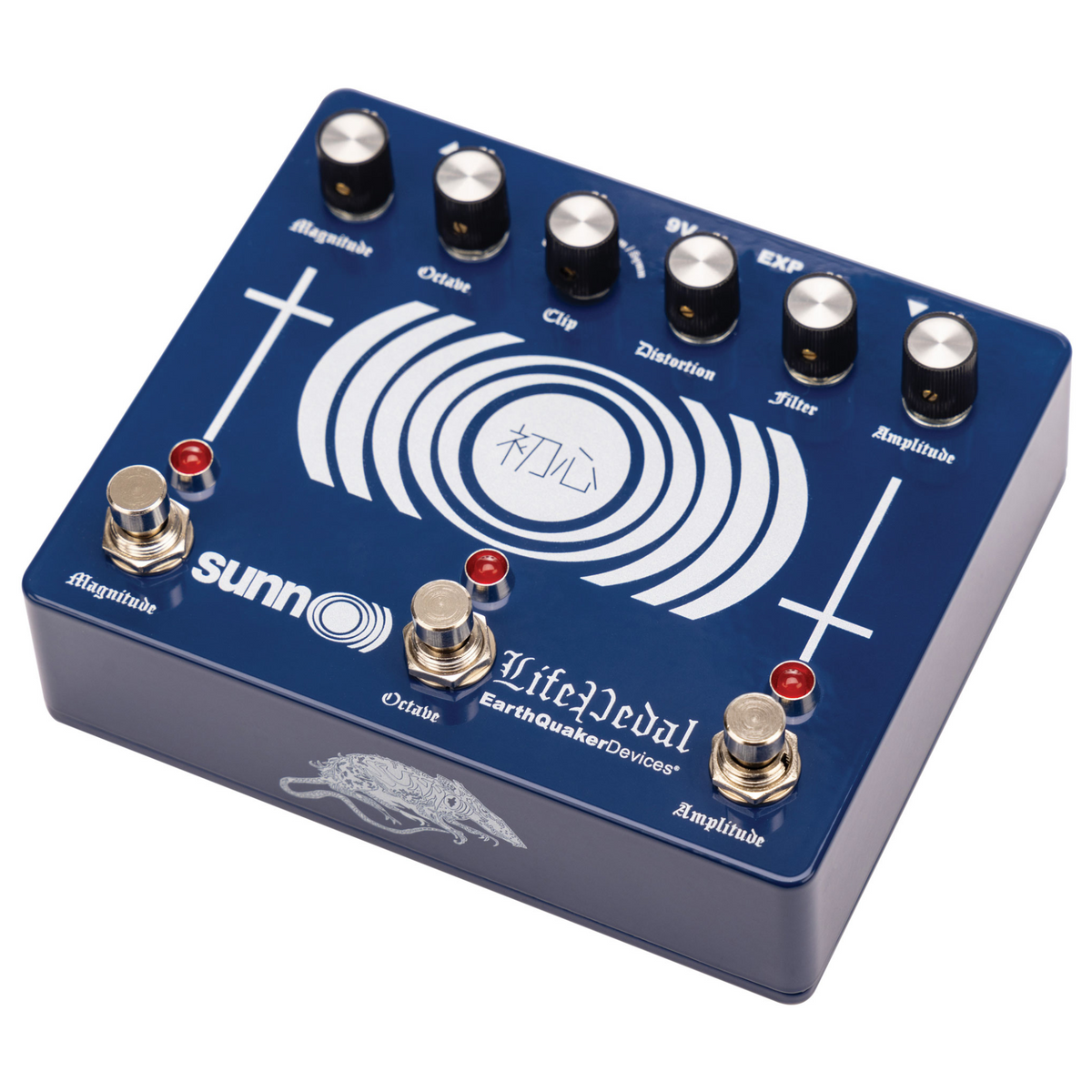 EarthQuaker Devices Limited Edition Sunn O))) Life Pedal V3 Distortion/Octave/Boost, Sapphire Blue