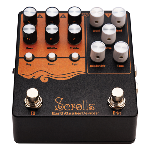 EarthQuaker Devices Scrolls Bass Odyssey Bass Preamp Effect Pedal