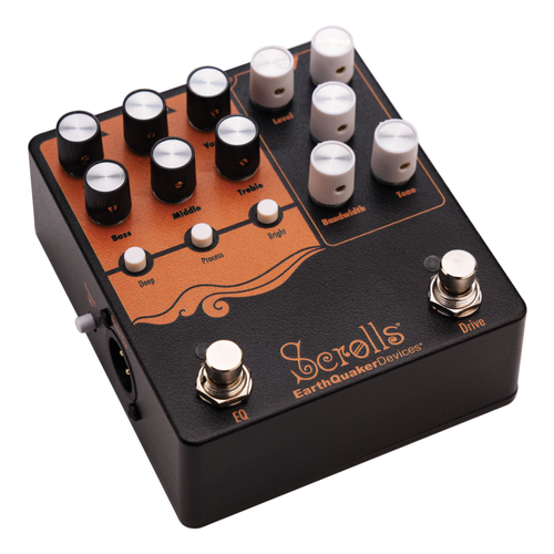 bass blogger pedal EarthQuaker Devices Scrolls Bass Odyssey Bass Preamp Effect Pedal