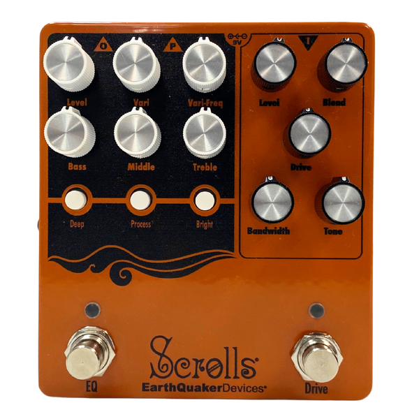 EarthQuaker Devices Scrolls Bass Odyssey Pedal, Exclusive Orange/Black