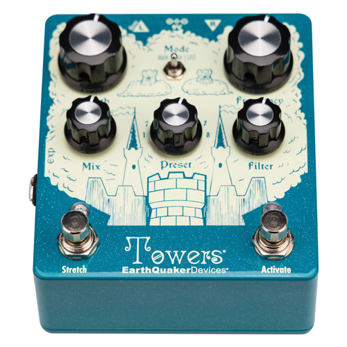 EarthQuaker Devices Towers Soundscape Generator Reverb Effect Pedal