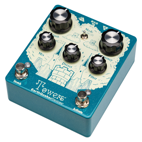 EarthQuaker Devices Towers Soundscape Generator Reverb Effect Pedal