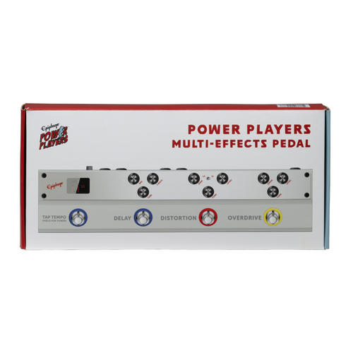 Epiphone Power Players Multi-Effects Pedal w/Power Supply and Instrument Cable