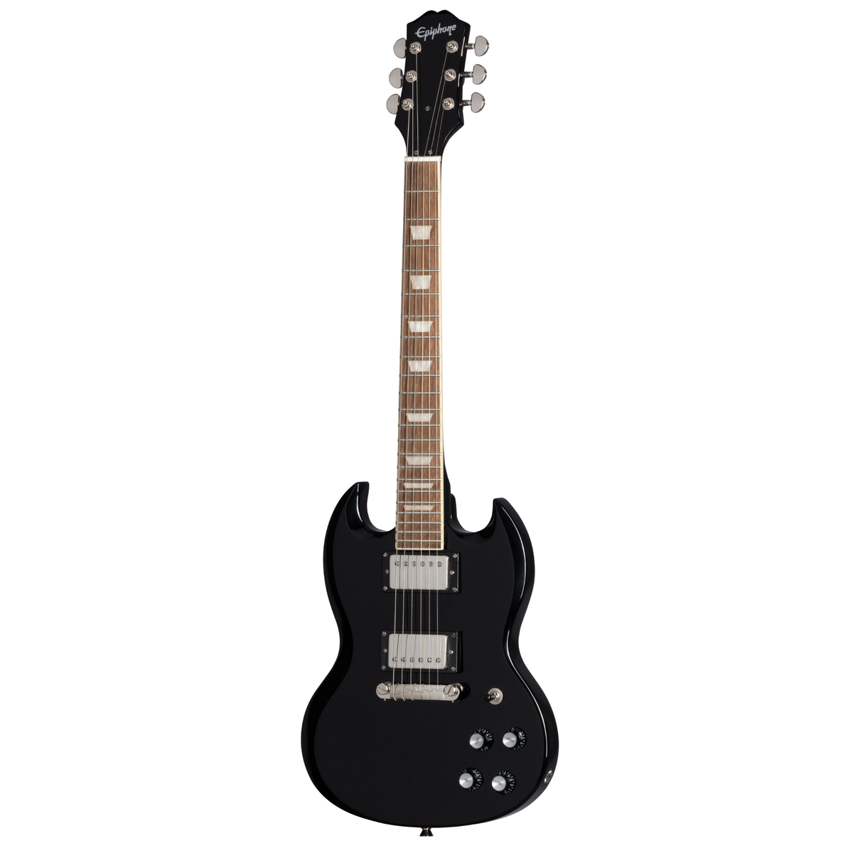 Epiphone Power Players SG Electric Guitar, Dark Matter Ebony w/Gig Bag