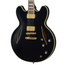 Epiphone Emily Wolfe Sheraton Stealth Electric Guitar, Black Aged Gloss w/EpiLite Case