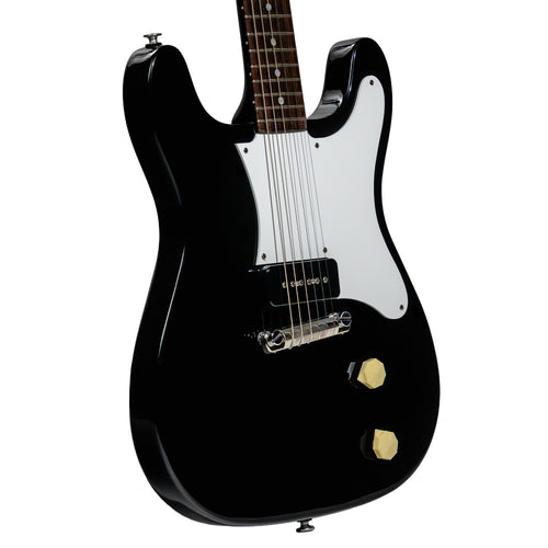 Epiphone Coronet Electric Guitar, Ebony w/Hard Case