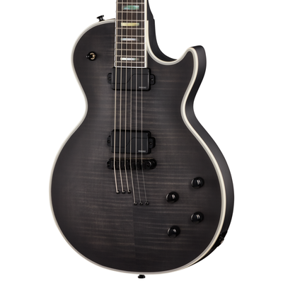 Epiphone Prophecy Les Paul Baritone Electric Guitar, Obsidian Storm Satin